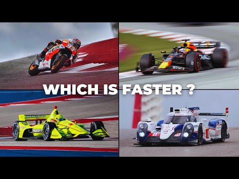 F1 vs Moto GP vs Indycar vs WEC - Which is Faster ? (COTA)