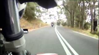 preview picture of video 'Wilmot Road Ride, NW TASMANIA 2014 - Suzuki SV1000N'