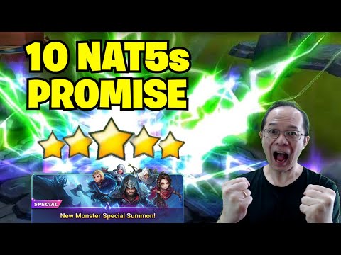 I PROMISE HIM 10 NAT5s FROM 1313 MS and ELEMENTAL SCROLLS [Summoners War 9th Anniversary]
