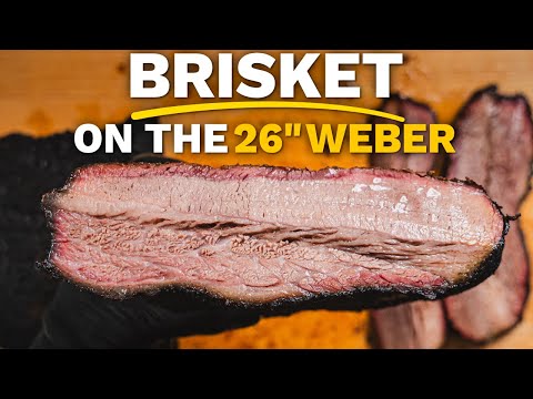 Smoked Brisket on a Weber 26 Using the Charcoal Snake Method