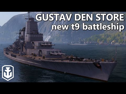 Gustav den Store - New T9 Radar Battleship (World of Warships)