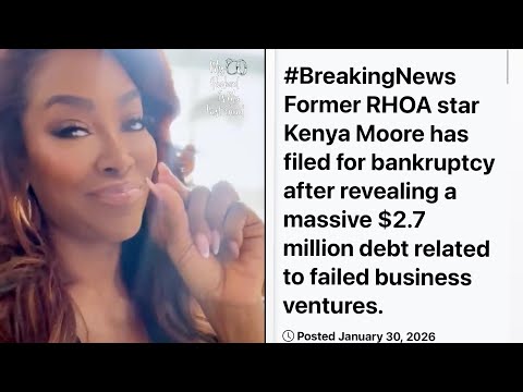 "I'm Poor" Kenya Moore Responds To Bankruptcy Rumors Claiming She's $2.7M In Debt! 😱