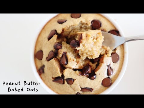 PEANUT BUTTER BAKED OATS | VIRAL TIKTOK BAKED OATMEAL
