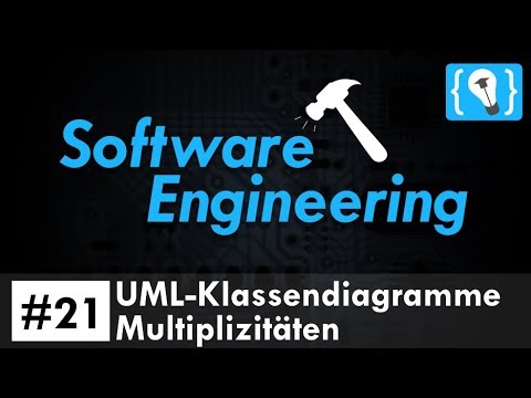 Software Engineering Tutorial Deutsch #21 - UML-Klassendiagramm: Multiplizitäten