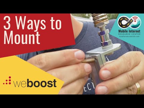 3-Ways to Mount: Using the weBoost 3-Way Antenna Mounting Bracket (901104)