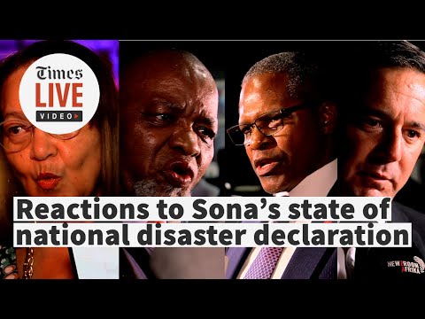 Politicians react to state of national disaster announcement at Sona 2023