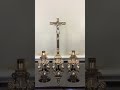 Large Rococo Altar Set- 21 inch crucifix