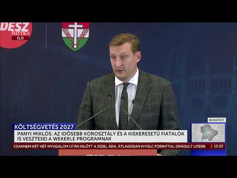 Panyi Miklós a Tisza-kormány költségvetésének veszteseiről tartott sajtótájékoztatót - HírTV