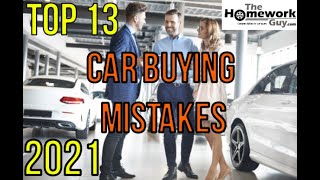 13 Car Buying Mistakes - How Auto Dealerships rip you off - How to buy a car from a dealer