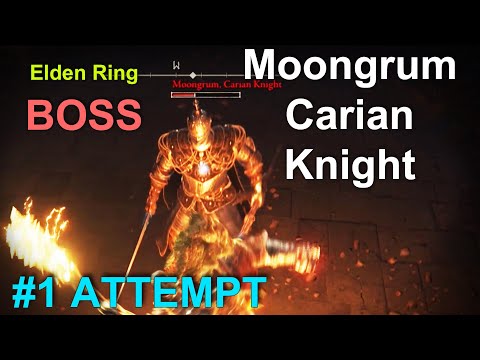 Elden Ring Moongrum Carian Knight VS Wretch BOSS Fight at Academy of Raya Lucaria