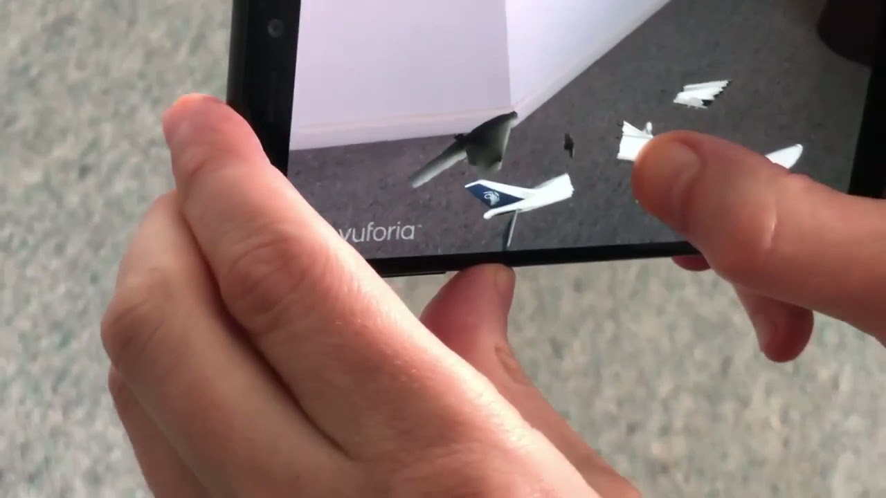 Augmented Reality (Label Dragging): 'Unity'/Vuforia/Android.
