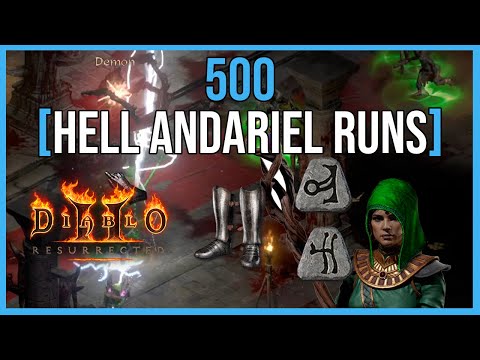 500 ANDARIEL RUNS | 🔴 TIME SPENT + LOOT 🔴 | Diablo 2 Resurrected