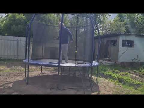 Обзор батута установленного на участке нашими сборщиками