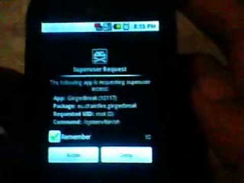 Rooting And Overclocking Android Phone Ginger Break on LG Optimus P350 Part - 2