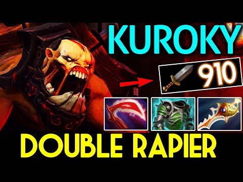 Kuroky Dota 2 7.07 [Lifestealer] Double Rapier - Insane 910 Damage
