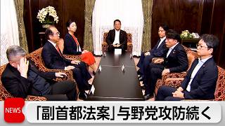 与党　会期末へ「副首都設置法案」の成立目指す　野党は反発強める
