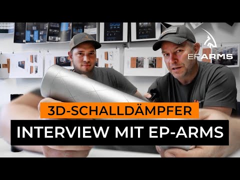 EP Arms: 3D-Druck-Schalldämpfer: Erste Modelle von EP-Arms sollen bereits ab Herbst 2023 im Handel verfügbar sein 