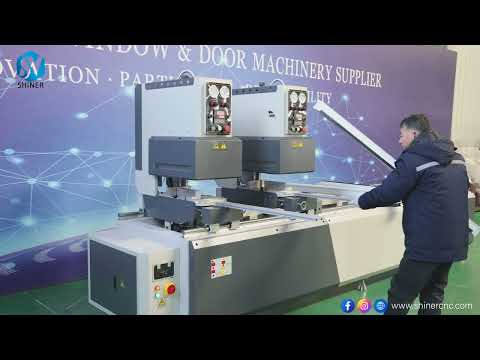 UPVC window door double head seamless welding machine