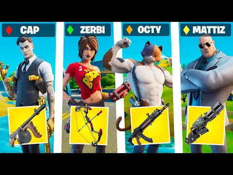 LET'S ALL PRETEND TO BE FORTNITE BOSSES in one GAME!😂 with CAP, ZERBI and MATTIZ
