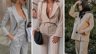 The latest women s suits جدیدترین مدلهای کت و شلوار زنانه