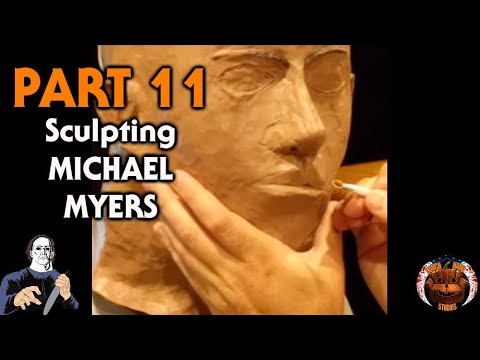 Michael Myers Sculpture Timelapse Documentary - Halloween (PART 11/31)