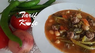 Köfteli Nohutlu Semizotu Yemeği