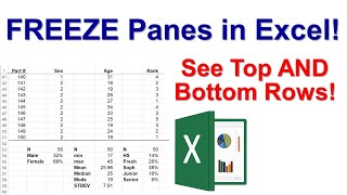 Freeze Panes in Excel, so Rows and Columns Always Remain Visible!