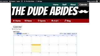 Adding a Calendar