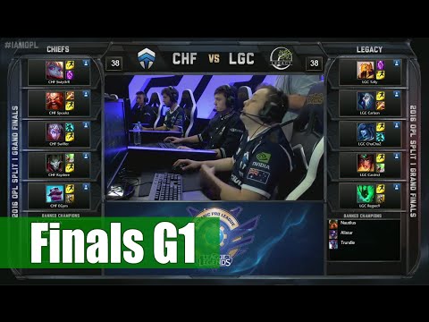 Chiefs vs Legacy | Game 1 Grand Finals OPL Spring 2016 | CHF vs LGC G1