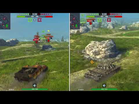 WoT Blitz # Ein Gefecht, 2 Perspektiven! TD Power! Ace Obj.263 & Obj.268