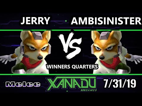 S@X 313 SSBM - Jerry (Fox) Vs. Ambisinister (Fox) Smash Melee Winners Quarters