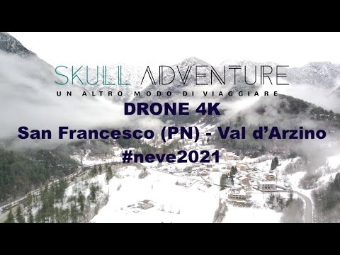 DRONE 4K: Fly to SAN FRANCESCO (PN) - Val d'ARZINO - FVG by #skulladventure #fimix8se2020 #drone