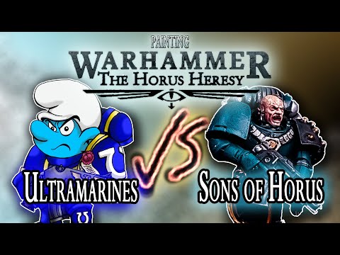 Speedpainting Horus Heresy - Ultramarines vs. The Sons of Horus