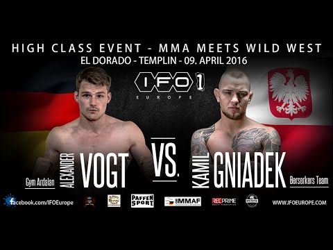 IRON FIGHTERS 1 - Mixed Martial Arts - MMA - PRO - Kamil GNIADEK VS. Alexander VOGT - FULL PRO Fight