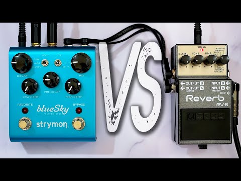 BOSS RV-6 Reverb VS STRYMON blueSky Reverberator // Comparison [NO TALK / ONLY TONES]