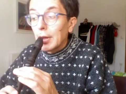 music lesson: (12) first steps with a descant recorder