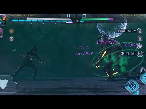 Injustice 2 Mobile T8 Gorilla Grodd One Shot Dark Metal Team Only Two Characters