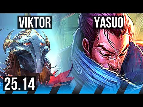 VIKTOR vs YASUO (MID) | Dominating | KR Master | 25.14