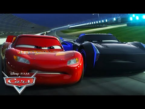 Lightning McQueen Crashes During the Race | Pixar Cars | @disneyjr
