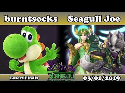 The Grind 66 burntsocks (Yoshi) vs Seagull Joe (Wolf, Palutena) Losers Finals