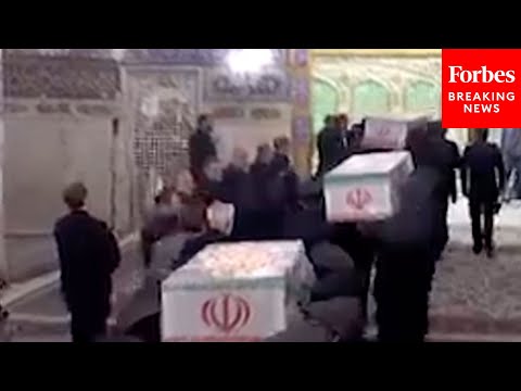 Iranian President Ebrahim Raisi’s Coffin Is Taken To The Imam Reza Shrine In Mashhad, Iran