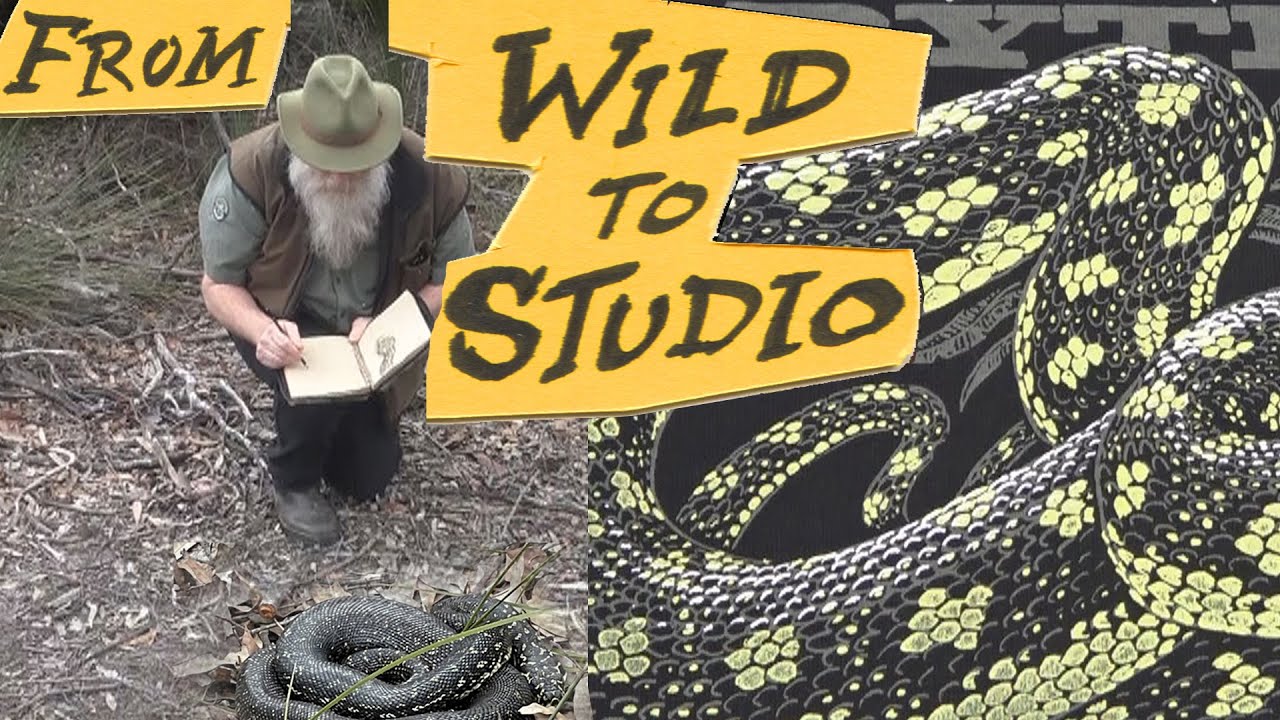 The Journey of a Diamond Python T-shirt: From Rough Drawing to Screen Printing