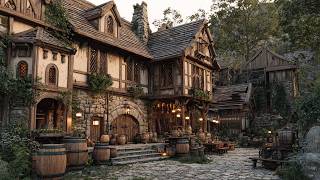 Celtic Village Tavern | Medieval Folk Music & Warm Evening Atmosphere | Fantasy Celtic Music