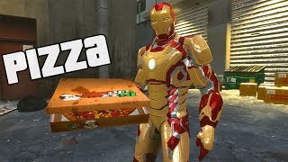 Homem de Ferro Entregador de Pizza