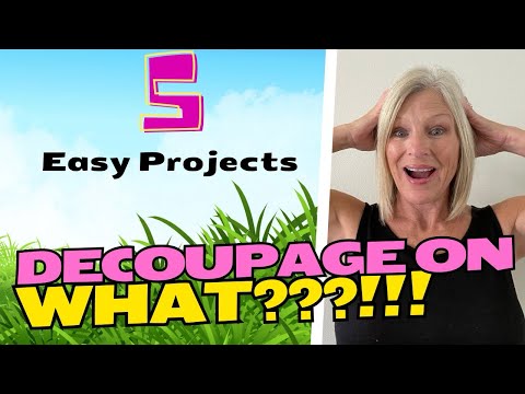 5 EASY Decoupage Ideas for Beginners