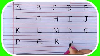 How to write Capital Letters/ABCD Alphabets/Capita