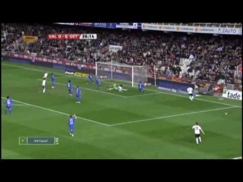 Alejandro Dominguez in Valencia vs Getafe