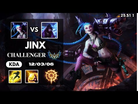 ✅JINX VS APHELIOS - 12/3/6 KDA ADC GAMEPLAY CHALLENGER I✅