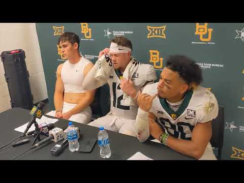 Baylor 36, UCF 35 - Bears Players Press Conference 🐻🏈