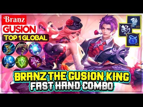 Branz The Gusion King, Fast Hand Combo [ Top 1 Global Gusion ] Branz - Mobile Legends Video